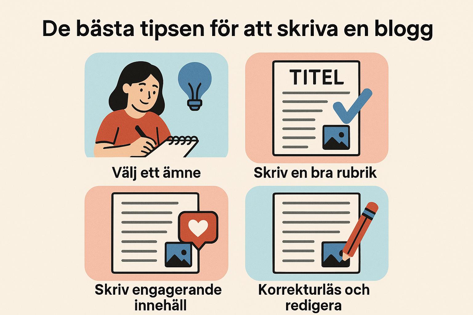 De bästa tipsen för att skriva en blogg