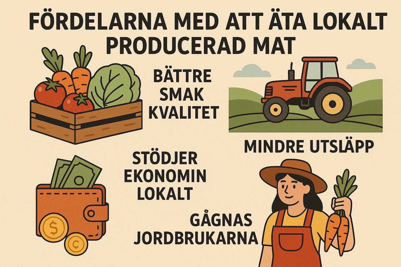 Fördelarna med att äta lokalt producerad mat