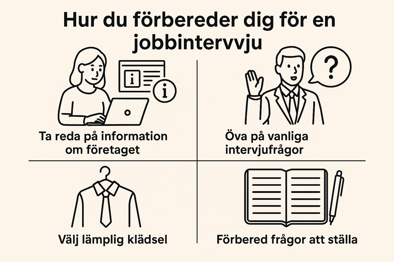 Hur du förbereder dig för en jobbintervju