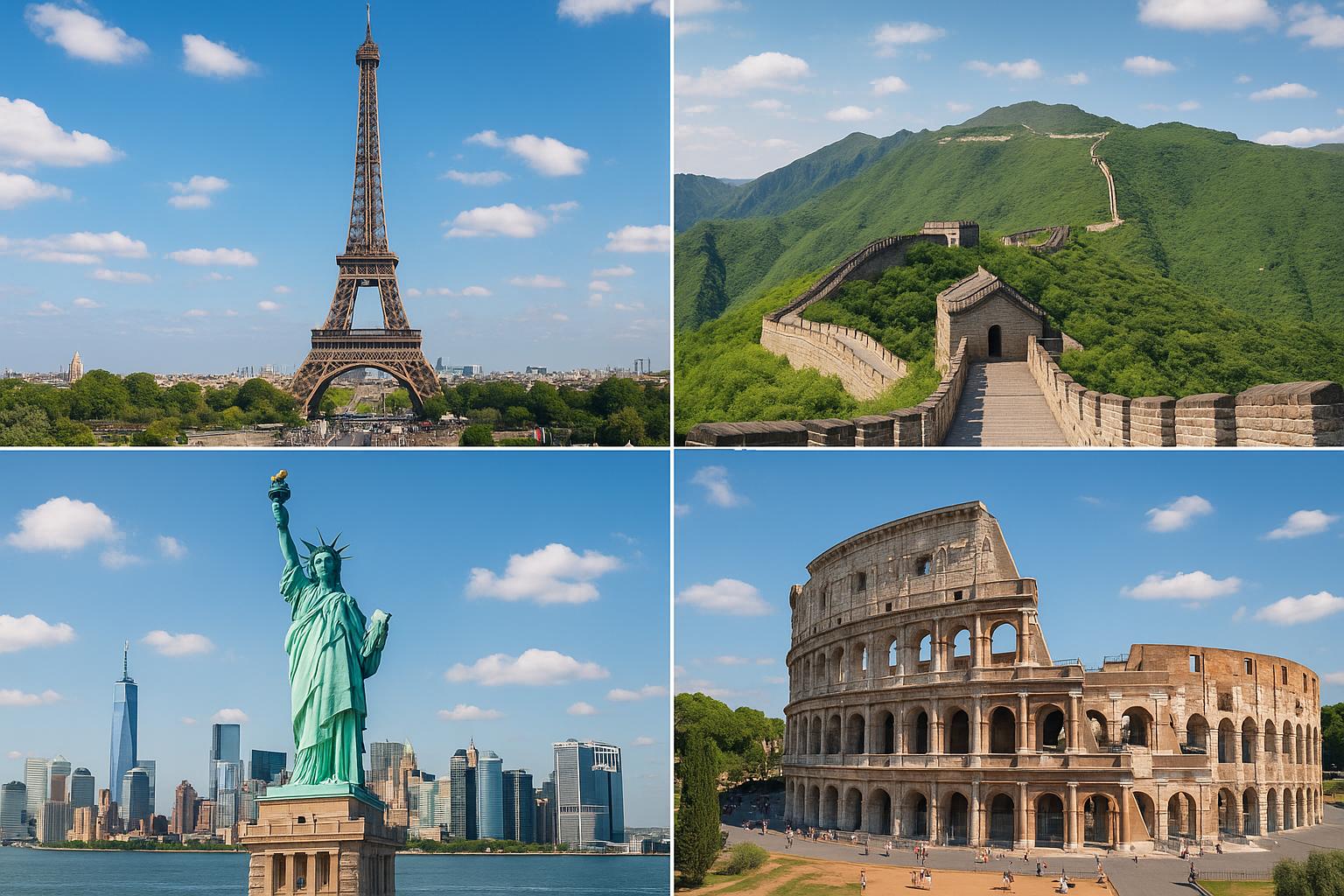 De mest populära turistattraktionerna i världen