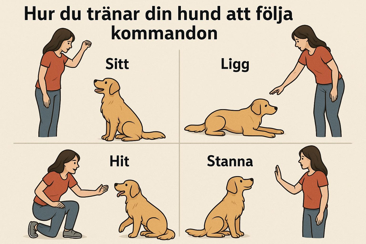 Hur du tränar din hund att följa kommandon