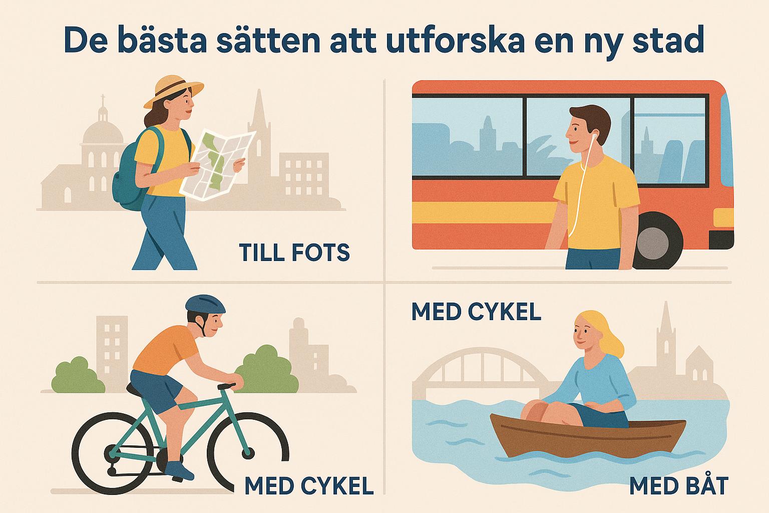 De bästa sätten att utforska en ny stad