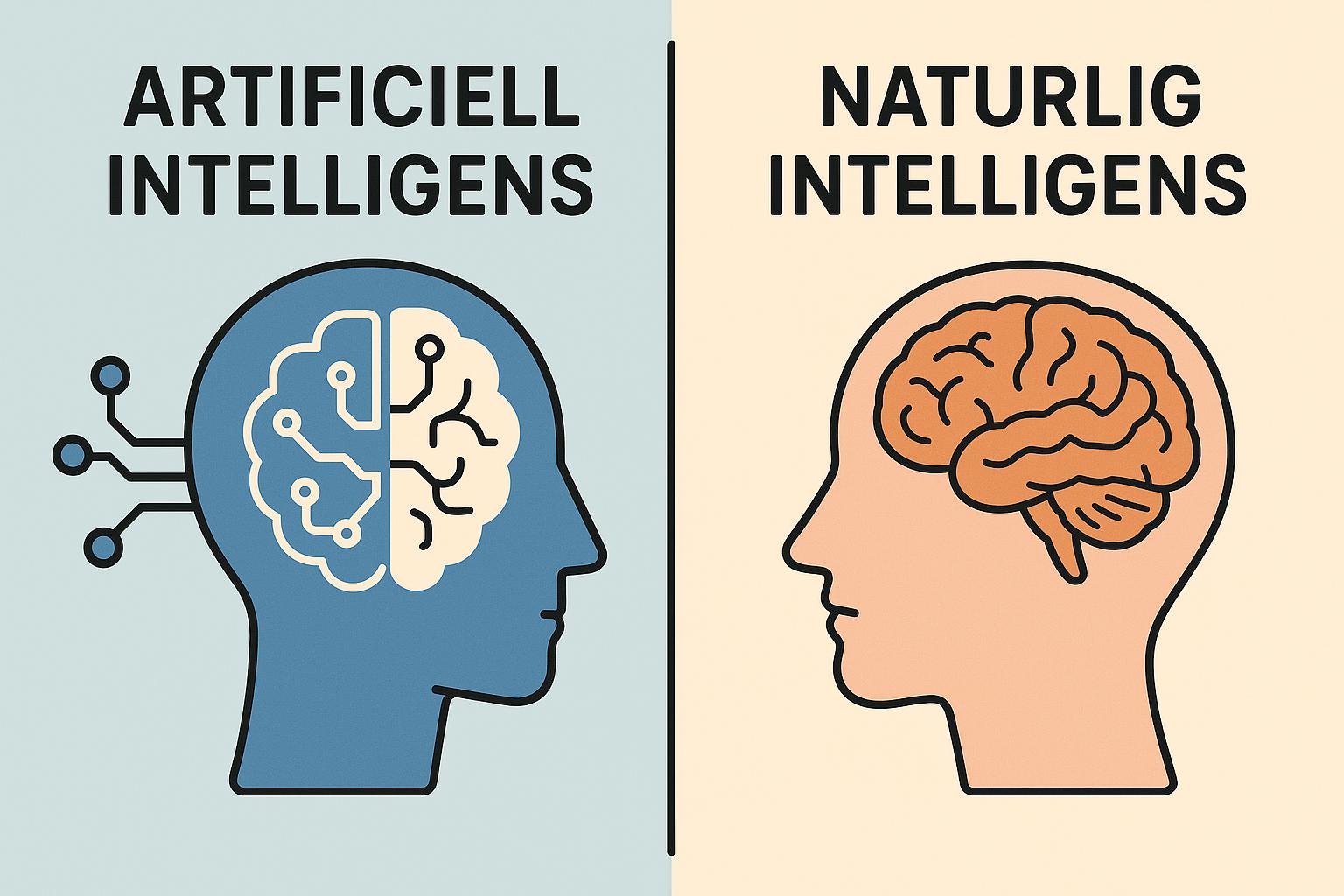 Vad är skillnaden mellan artificiell och naturlig intelligens?