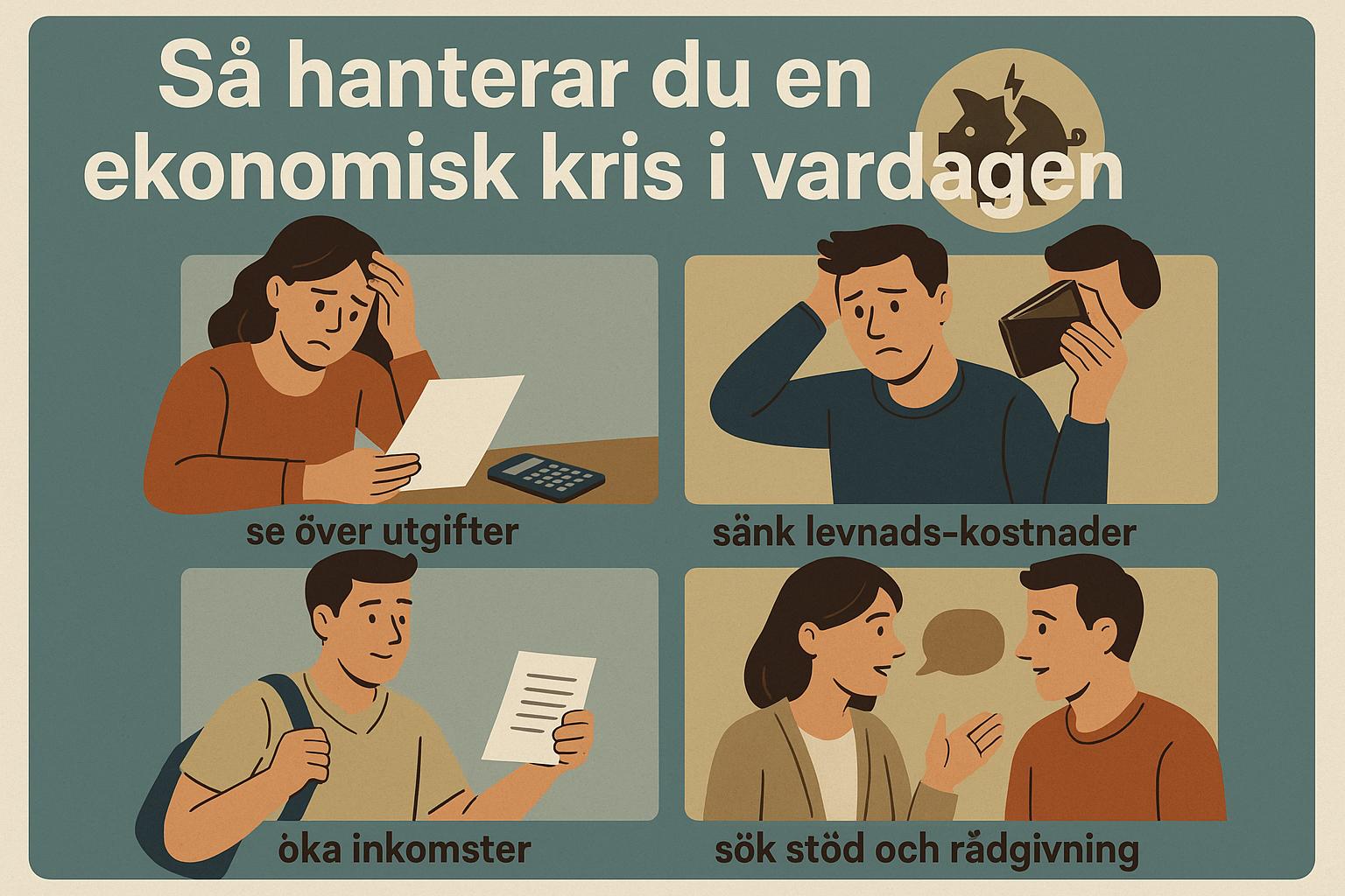 Så hanterar du en ekonomisk kris i vardagen