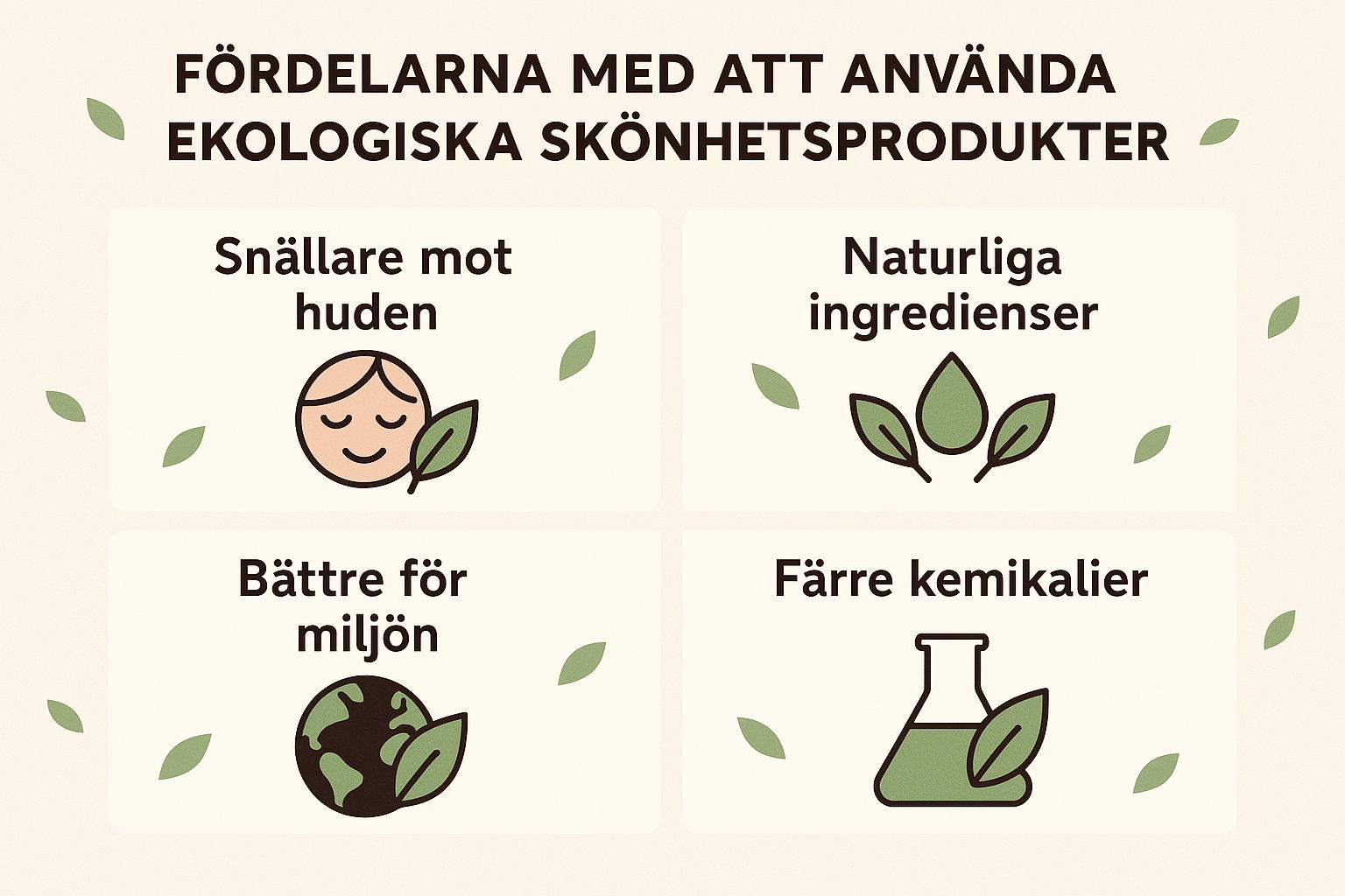 Fördelarna med att använda ekologiska skönhetsprodukter