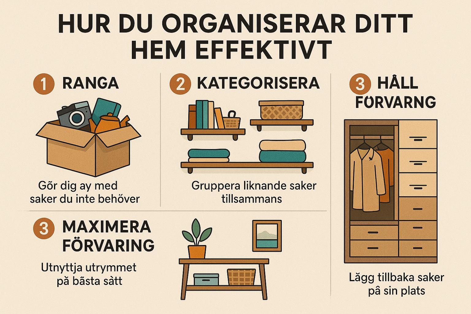 Hur du organiserar ditt hem effektivt