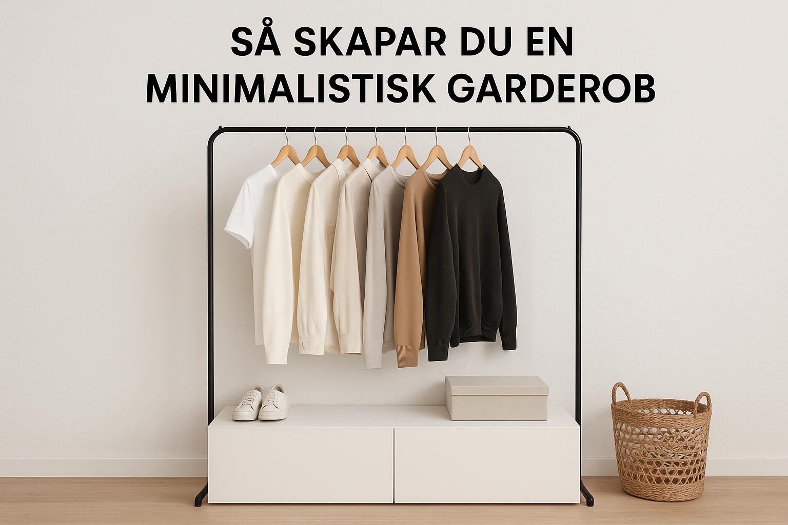 Så skapar du en minimalistisk garderob